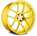 Yellow Alloy Wheel for Custom Cars