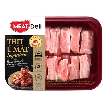 Thịt Heo Sườn Non Sạch MeatDeli - Sườn Non Heo Sạch Khay 400g
