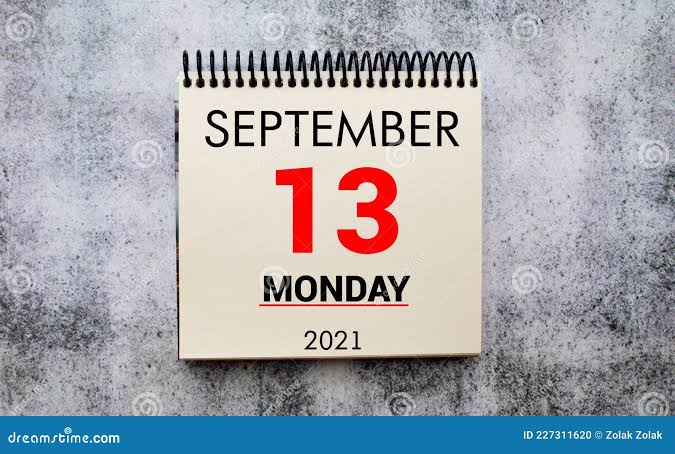 Save the Date Written on a Calendar - September 13 Stock Photo - Image of september, month: 227311620