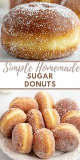 Simple Sugar Coated Doughnuts Let The Baking Begin Homemade Donuts Recipe Dessert Recipes Breakfast Sweets