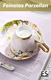 Teetasse Mit Untertasse Und Loffel Kaffee Set China Porzellan Kaffeetassen