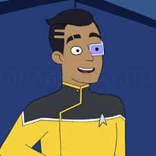Sam Rutherford, How To Draw Star Trek Lower Decks, Drawing, Step by Step,  by Cocoapebbles