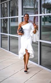 The White Ruffle Dress Everyone Will Be Obsessing Over This Spring Ruffle Dress Outfit Dresses Fashion