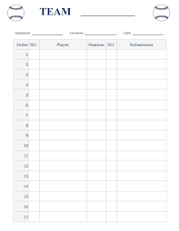 Rawlings bats are designed with the elite athlete in mind. 33 Printable Baseball Lineup Templates Free Download á Templatelab