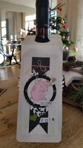 Kreativ Mit Stempeln Schere Und Papier Von Stampin Up Flaschenanhanger Flaschen Anhanger Weihnachtsideen