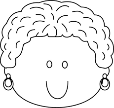 Happy face coloring page 1. Woman Happy Face Coloring Page Coloring Sun
