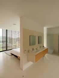 Modern Dwelling Surrounded By Mountains In Pollenca Open Plan Bathrooms Master Bedroom Bathroom House Plan With Loft