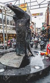 Cups, trophies and the famous black eagle statue complement commemorative silver platters engraved for international matches. Istanbul Turkey August 22 2016 View Of A Small Square In Stock Photo Picture And Royalty Free Image Image 62565735