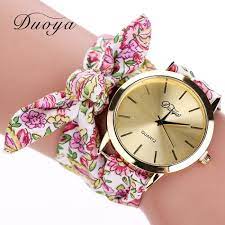 New fashion floral pattern plastic band women wristwatch in cheapest price in pakistan. Watch Women Vintage Floral Printed Fabric Cloth Strap Ladies Clock Bracelet Watches Analog Quartz Wrist Watch Relogio Feminino Buy Online At Best Prices In Pakistan Daraz Pk