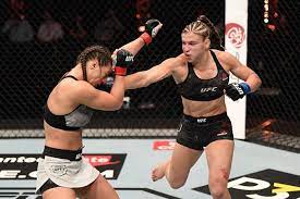 Liana jojua was left needing stitches in her nose after being controversially pulled out of her fight against and maverick was equally as disappointed in the way the fight ended. Ufc 254 Results Miranda Maverick Smashes Liana Jojua In Debut