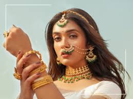 Antique Gold Plated Dara Long Necklace Traditional Indian Tarinika Antique  Gold Dara Necklace Set