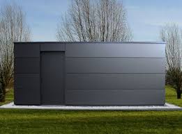 Tuinhuis In Trespa Garage Design Garden Room House Exterior