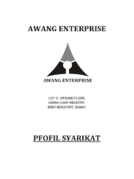 Jika kita tukar alamat syarikat tak perlu tukar cop). Nama Syarikat Awang Enterprise