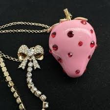 Las mejores ofertas en Cadena de Cristal Rosa Moda Collares y Colgantes