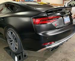 2018 Audi S5 sportback in for a full matte black @suntekfilms PPF body,  gloss black roof PPF, satin black window trim wrap and a full interior and  exterior detail to top it