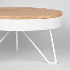 Label51 Couchtisch Saran Rund Weiss Natur O 80 Cm In 2020 Couchtisch Holztischplatte Tisch