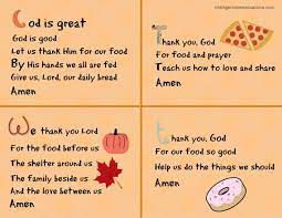 Thanksgiving dinner prayer o lord, how full is this world of your unending creativity. Easy To Learn Short Mealtime Prayers To Teach The Children Intelligent Domestications