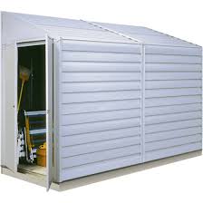 The stylish suncast tremont® storage shed provides an attractive solution to virtually any storage need. Yardsaver 4 Ft X 10 Ft Steel Storage Shed