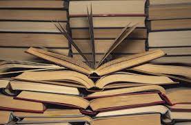 Many Open Books On The Background Of Stacks Of Books Many Open Old Books Lying Spon Books Open Background Open Book Stack Of Books Book Background