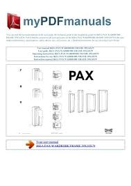 Ikea pax sliding door soft close system instructions. Pax Wardrobe Frame 39x14x79 My Pdf Manuals