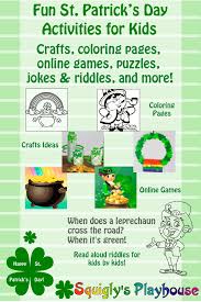 When is st patrick's day? St Patrick S Day Activities For Kids Games Crafts Puzzles