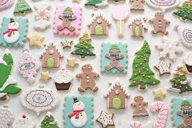 Gingerbread christmas cookies on dish. Royal Icing Cookie Decorating Tips Sweetopia