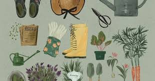 Gardening At Artfullywalls This Illustration Features A Gardeners Day Dream Illustration Ga Vegetable Illustration Garden Illustration Doodle Illustration