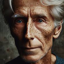 Vintage western portrait of elderly man