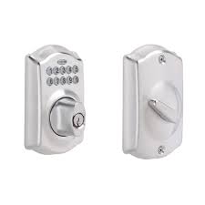 Following my review of the yale assure lock sl deadbolt with homekit support last month, a number of readers highlighted. Schlage Camelot Satin Chrome Keypad Electronic Door Lock Deadbolt Be365 Cam 626 The Home Depot