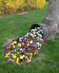 Raised garden beds garden planter. Planting Ideas Using Oak Whisky Barrels How To Use Barrels As Planters