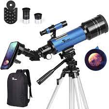 That's why we carry a wide variety of telescopes to accommodate everyone! Amazon Com Telmu Telescope 70mm Aperture 400mm Az Mount Astronomical Refracting Telescope Adjustable 17 7in 35 4in Portable Travel Telescopes With Backpack Phone Adapter Camera Photo