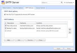 Open a command prompt type dig domain.name mx and hit enter where domain.name is the domain you are trying to find out the smtp server for. Configuring The Smtp Server
