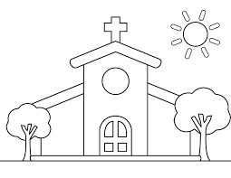 When it gets too hot to play outside, these summer printables of beaches, fish, flowers, and more will keep kids entertained. Printable Church Coloring Page