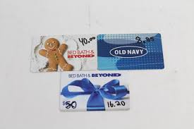 Wed, jul 28, 2021, 4:00pm edt Bed Bath Beyond And Old Navy Gift Cards 65 05 3 Pieces Property Room