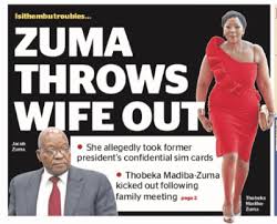 Following that, eff leader julius malema choppered in for tea at. Thobeka Madiba Jacob Zuma Throws Wife Out Of Nkandla Home Over Missing Sim Cards Zim News Zimbabwe Latest News Headlines Today Breaking Top Stories Live Now