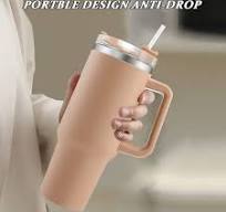 40oz Doppelwandiger Edelstahl Vakuum Isolierbecher Becher mit Griff  Strohhalm 1200ml Tumbler Trinkbecher Isolierter Kaffeebecher Autobecher ...