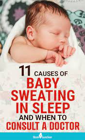11 Reasons Of Baby Sweating In Sleep And Tips To Manage Baby Sweats Sweating In Sleep Unique Baby Names