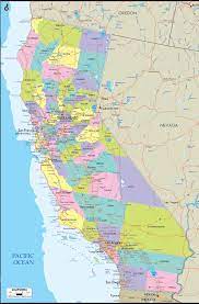 Route 6, route 50, route 101, route 199 and route 395. Detailed Political Map Of California Ezilon Maps