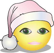 Pink Santa Hat Emoji Emoji Hat Smiley Emoji Pink Santa Hat
