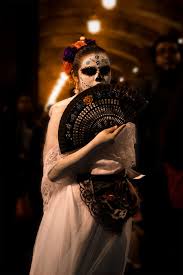 Maybe you would like to learn more about one of these? Hd Wallpaper Woman With Santa Muerte Face Makeup Celebration Focus On Foreground Wallpaper Flare