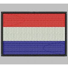 Bandera holanda para nautica deportiva y profesional. Parche Bordado Bandera Paises Bajos Holanda