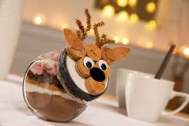 Dans La Feutrine Marron Decouper Deux Formes De Feuilles Pour Les Oreilles Et Dans La Idee Cadeau Noel Noel Idee Noel Maternelle