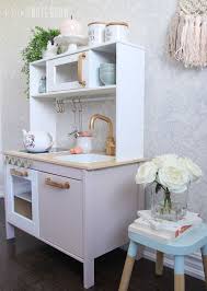 Customizing Your Ikea Duktig Play Kitchen Pink Little Notebook Ikea Play Kitchen Ikea Kids Kitchen Kids Play Kitchen