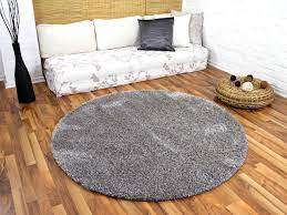 Verkaufe hier meinen wunderbaren altrosa / rosa darbenden adum teppich der marke. Hochflor Shaggy Teppich Luxus Feeling Mix Silber Rund In 7 Grossen