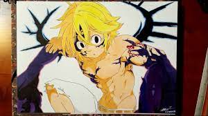 Meliodas of the demon clan. Drawing Meliodas Demon Nanatsu No Taizai Seven Deadly Sins Youtube