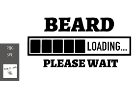 Free svg image & icon. Beard Loading Please Wait Graphic By Fleur De Tango Creative Fabrica