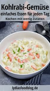 Kohlrabi Gemuse In Heller Sosse Rezept Rezepte Rezepte Mit Kohlrabi Kalorienarmes Essen