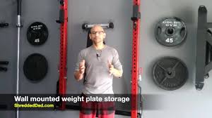 Gym weight plate storage rack fitness wall mountable bracket. Shredded Dad S Garage Gym Wall Mounted Weight Plate Storage Rack Bumper Plate Storage Facebook