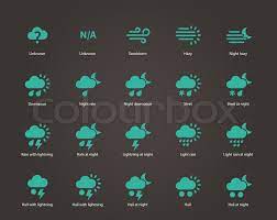 Merkt euch die bedeutung der fett gedruckten wörter. Weather Icons Additional Part Vector Stock Vector Colourbox