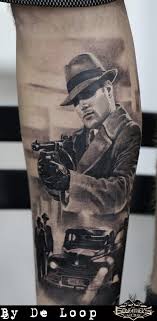 Many gangsters get word tattoos with patterns drawn around in cool and colorful designs. Darko Godfath Gangster Tattoo Godfather S Tattoo Nurnberg By De Loopp Tattoos Von Tattoo Bewertung De